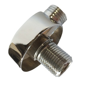 Connecteur de tuyau de douche Kellyto, coude à 4 points, en alliage de zinc chromé, accessoire de douche mural - Product Image 3