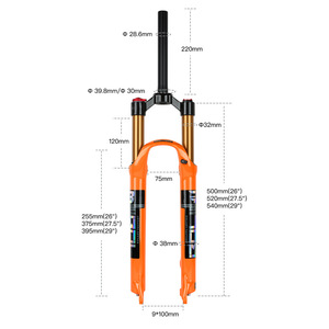 Fourche avant à air Bolany 27,5 29 pouces 32 mm Stanchion pour VTT, amortisseur - Product Image 5