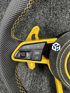 พวงมาลัยรถหนัง Volkswagen สำหรับ <span class=keywords><strong>VW</strong></span> Golf 4 5 6 6R 7 7R 7.5 8 R POLO GTI GTD MK4 MK8 MK7 MK6 MK5 MK7 Mk8 <span class=keywords><strong>Scirocco</strong></span> - Product Image 2