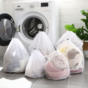 Nouveau sac à linge spécial lavage en machine avec cordon de serrage pour soutien-gorge, anti-déformation, sac de lavage en maille - Product Image 1