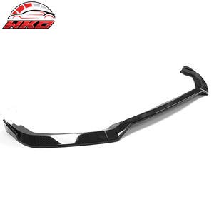 Lèvre de pare-chocs avant compatible avec Honda Civic 2019-2021 style IKON V2, impression fibre de carbone, PP, pièces auto de haute qualité, kit carrosserie - Product Image 3