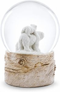 Cadeaux de Noël, petit ours blanc, globe à neige en résine, décoration, boule à eau, globe à neige pour la décoration de la maison - Product Image 3