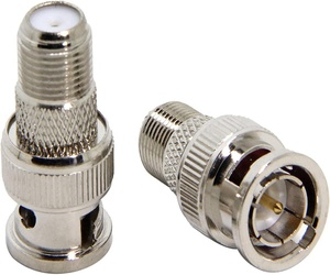 Coax Cable Adapter RG59 RG6 <strong>RG11</strong> F-Connector Straight <strong>BNC</strong> Male to F Female for CCTV Video RF Type - Product Image 1