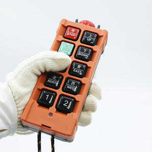 Hot bán 1 máy phát + 1 Receiver công nghiệp 8 nút duy nhất tốc độ không dây Crane điều khiển từ xa với trường hợp khẩn cấp - Product Image 3