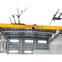 Pont roulant monopoutre de type européen HNTIWIN à prix d'usine avec palan et roulement, capacité 5 tonnes, hauteur de levage 7,5 m, à vendre