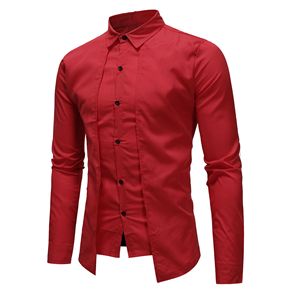 Camisas de Moda Minthson para Hombre, Manga Larga, <span class=keywords><strong>Cuello</strong></span> Camisero, Camisas Hombre Blancas Formales, Ropa Negra de Negocios - Product Image 3