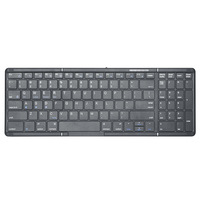 Keyboard Nirkabel Mini Isi Ulang dengan Mouse Touch Pad dan Number Pad Bluetooth untuk Komputer Laptop