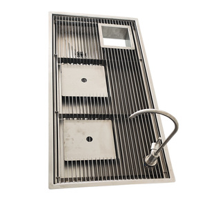 Estación de Servicio de Té y Café Estilo Chino, de Acero Inoxidable, con Lavador Integrado, Diseño Plano y Duradero - Product Image 3