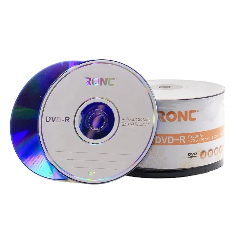 Guangzhou wholesale factory price A+ grade Blank DVD-R Discs 4.7GB 120min 1-16X Empty DVD disk