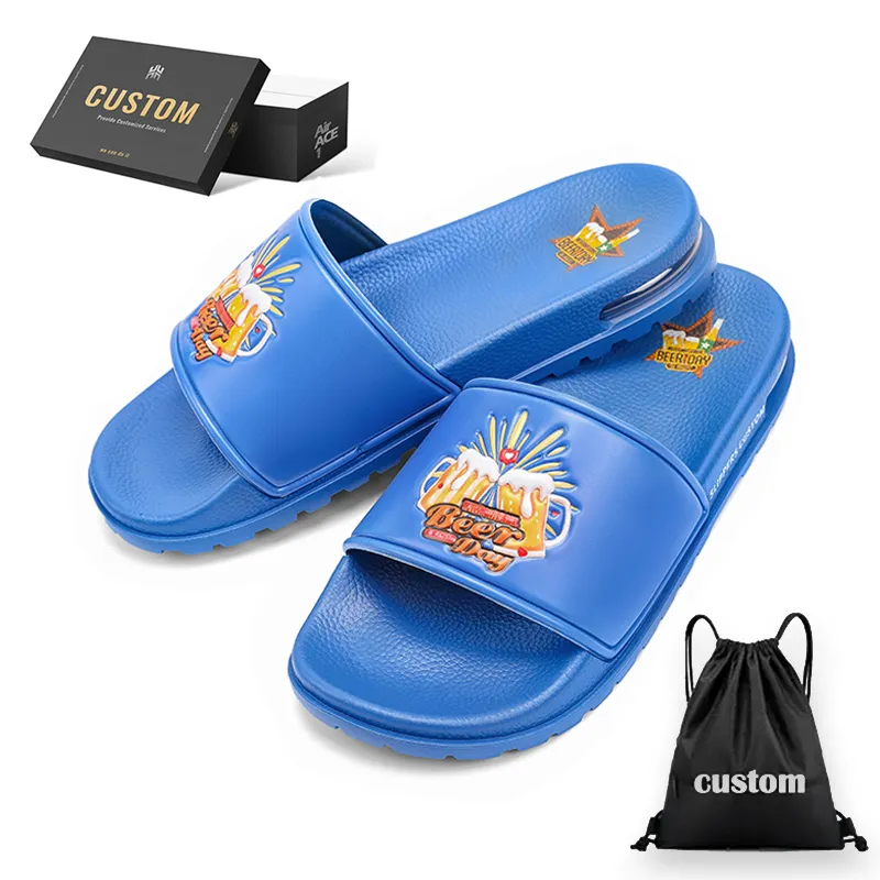 Vente en gros de chaussures sandales pour enfants avec logo de marque originale vierge, pantoufles sandales avec logo personnalisé, sandales pour hommes avec logo personnalisé