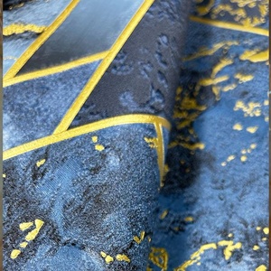 Géométrique <span class=keywords><strong>bleu</strong></span> luxe <span class=keywords><strong>et</strong></span> frais ligne dorée 3d murale <span class=keywords><strong>papier</strong></span> <span class=keywords><strong>peint</strong></span> adhésif imperméable à l'eau maison intérieur art décor <span class=keywords><strong>papier</strong></span> <span class=keywords><strong>peint</strong></span> - Product Image 5