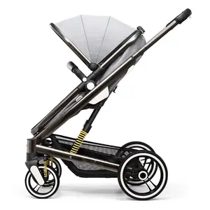 2-में-1 बच्चे घुमक्कड़ बच्चों की गाड़ी के साथ प्रतिवर्ती मोड के साथ Foldable शिशु घुमक्कड़ घुमक्कड़ सीट