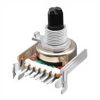 Potentiomètre rotatif 100K 9mm 1 canal pour RB12 avec point d'arrêt central pour équipement audio et musical