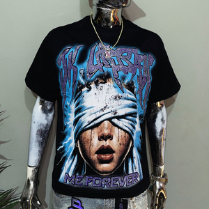 T-shirt da uomo personalizzata con stampa DTG 100% cotone, pesante, oversize, taglio squadrato, con strass - Produttori di abbigliamento personalizzato negli Stati Uniti - Product Image 1