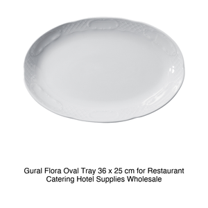 จานเสิร์ฟรูปไข่ฟลอร่า 36 × 25 ซม. Gural -6- Flo36Ky00 - Product Image 2