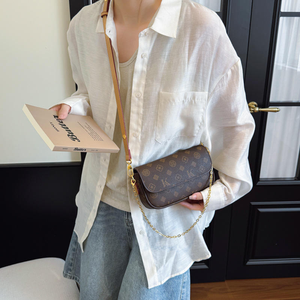 Bolso de Hombro Retro de Lujo, Pequeño y Cuadrado, con Estampado Floral, Cadena de Moda, Bolso de Axila para Mujer - Product Image 3