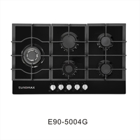 Usine OEM/ODM Cuisinière à gaz intégrée à 5 brûleurs/Plaques de cuisson à gaz Plaque de cuisson à gaz en verre 76/90CM Cuisine