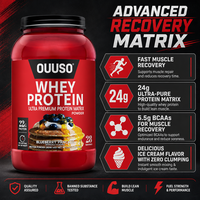 Poudre de Protéine de Lactosérum OEM ODM pour Crème Glacée, Complément Sportif, Formule Nutritionnelle pour la Récupération Énergétique