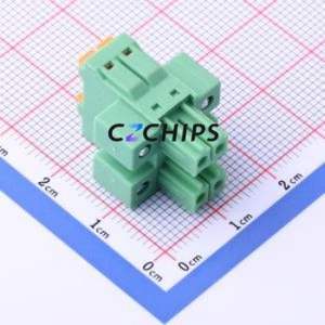 KF2EDGKNHM-3.5-2*2P Plug-in Terminal Block P=3.5mm Connector Male Plug Screw Fixing 2x2P 3.5mm - Product Image 2