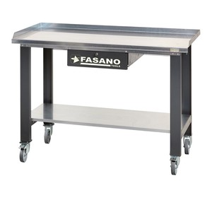Fasano Tools Workbench 48 In X 30 In Steel Top With <b>Drawer</b> And Shelf Mobile <b>Workshop</b> Table - Product Image 1