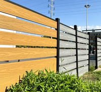 Clôture de jardin extérieure en WPC à haute confidentialité, facile à assembler, vente en gros, facile à installer, clôture en composite bois-plastique