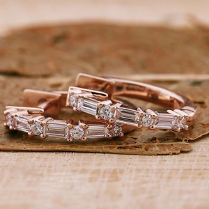 Igi Gia Gecertificeerd Hpht Cvd Vvs1 Lab Gegroeid Diamant 14K 18K Massief Gouden Oorbellen Studs Smaragd Cut Schroef Terug Stud 1 2 <span class=keywords><strong>3</strong></span> Ct - Product Image 2