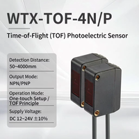 Capteur photoélectrique carré TOF série WTX-EZ, interrupteur photoélectrique, capteur de distance, communication RS485, 50-4000 mm