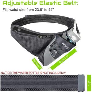 Marsupio per l'idratazione della cintura riflettente Premium con borraccia borse Fitness per uomo e donna - Product Image 3