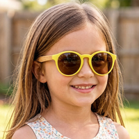 Gafas de sol polarizadas hechas a mano para niños: marco de madera con marca láser para viajes a la playa