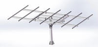 Sistem Pelacak Surya Dua Sumbu Lvlan LV-ST12P-D5 5kw 12 Panel Lengkap dengan Sistem Penggerak Slewing dan Kit Komponen Utama