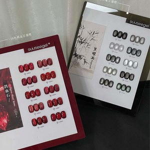 Bộ sơn gel móng mắt mèo 72 màu/bộ, bộ dụng cụ gel màu đỏ, giá rẻ, kèm sách màu miễn phí - Product Image 5