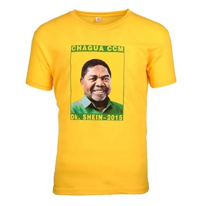2024 Africa Election T-shirt Man Promotion Custom Oversized t Shirt Cheap Plain Polyester T-shirts