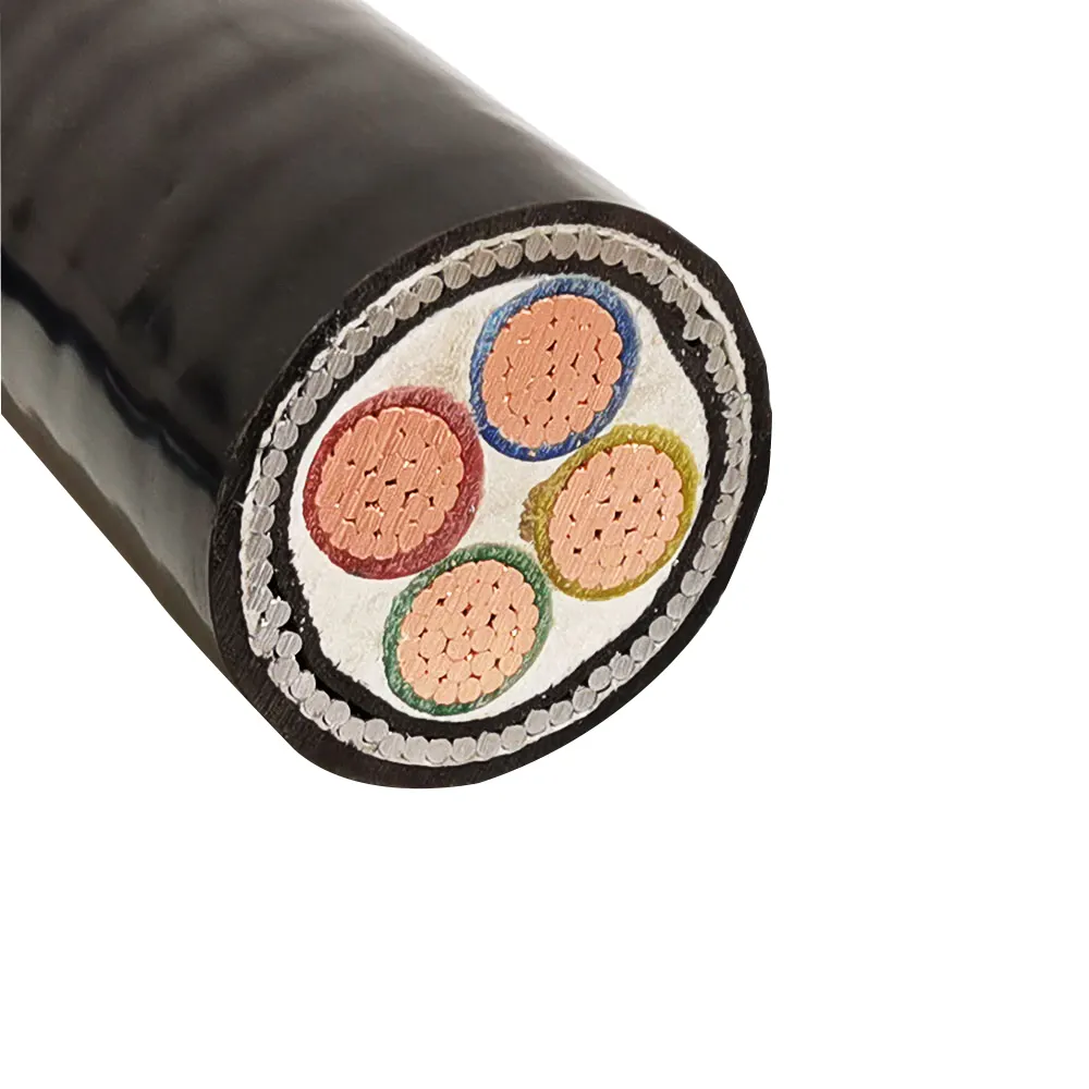 1 2 3 4 5 Core 16mm 25mm 35mm 95mm Copper/Aluminum Core PVC/XLPE Underground Steel Wire Swa Armoured Power Cable