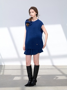 100% Pure Cashmere Sleeveless Vest Women Oversized Crew Neck <strong>Longline</strong> Knitwear Elegant Warm Winter Layering Pullover <strong>Jumper</strong> Top - Product Image 6