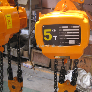 Polipasto de cadena eléctrico industrial duradero HHBB 220V 380V 5000Kg con cadena para elevación de taller - Product Image 4