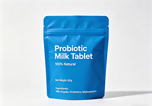 ถุงซิปล็อคแบบตั้งได้ พิมพ์ลายตามสั่ง สำหรับบรรจุภัณฑ์อาหารเกรดพรีเมียม ใช้สำหรับนมโปรไบโอติก ขนม และอาหารเสริม  ถุงเก็บของแบบตั้งได้ - Product Image 5