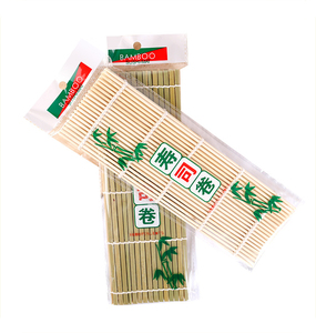 Rouleau de Sushi en Peau Verte de Bambou Rideaux de Sushi en Peau Blanche Outils Antiadhésifs Faits à la Main Vente en Gros d'Ustensiles de <span class=keywords><strong>Cuisine</strong></span> Japonais - Product Image 4