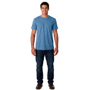 Camisetas de Hombre FINER THREADS al por Mayor, Tallas Grandes, 65% Poliéster, 35% Algodón, Transpirables, Manga Corta, Corte Regular, Personalizables - Product Image 1