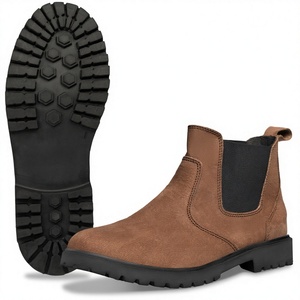 Dropshipping Custom High Quality Men Ankle <b>Boots</b> Pointed Toe ZIP PU Leather Chelsea <b>Boots</b> Retro Desert Classic Summer Autumn - Product Image 2