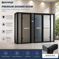 Cabine de douche vapeur sauna 3-en-1 conçue en usine, unité de salle de bain multifonction personnalisée OEM ODM pour projets hôteliers et villas
