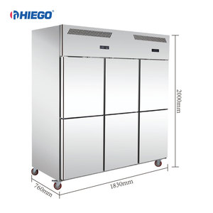 Refrigerador Vertical Eléctrico Portátil con Compresor, Acero Inoxidable, Capacidad de 500L, Sin Escarcha, Uso Comercial - Product Image 3