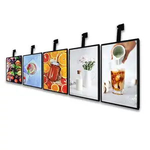 定制设计发光二极管海报架磁性灯箱餐厅广告壁挂式菜单板