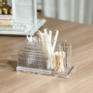 Lucite Chanukah Accesorios Soporte Decoración de escritorio Acrílico Hanukkah Stand <span class=keywords><strong>Holder</strong></span> - Product Image 2