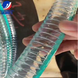 <span class=keywords><strong>Manguera</strong></span> de agua de trueno reforzada trenzada en espiral de alambre de acero inoxidable Flexible de plástico de PVC transparente de 3 pulgadas - Product Image 6