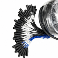 Boîtier de jonction mobile pour scène avec câble audio multicanal 32 voies en cuivre sans oxygène