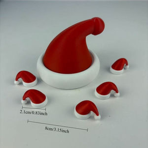 Adornos Navideños de Plástico Impresos en 3D con Diseño de Santa Claus Hechos en China - Product Image 4
