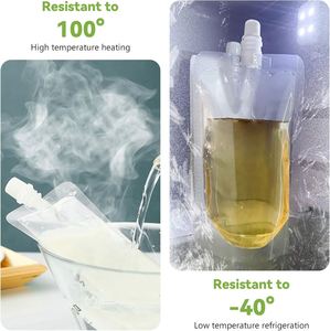 Wholesale Suction Nozzle Bag Water Drink Plastic Drinking Bag Thickened Supermarket Drink Packing Plastic Shopping Bag - Product Image 4