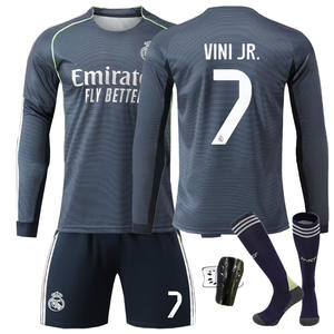 Conjuntos de Camisas de Futebol de Manga Longa para o Verão 2025/26 com Ronaldo Nº 7, Vinícius Nº 10 e Mbappé Nº 5 - Product Image 5