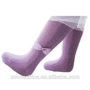 Collants pour enfants violets avec nœud, collants pour enfants, coton d'hiver, collants pour bébé - Product Image 5