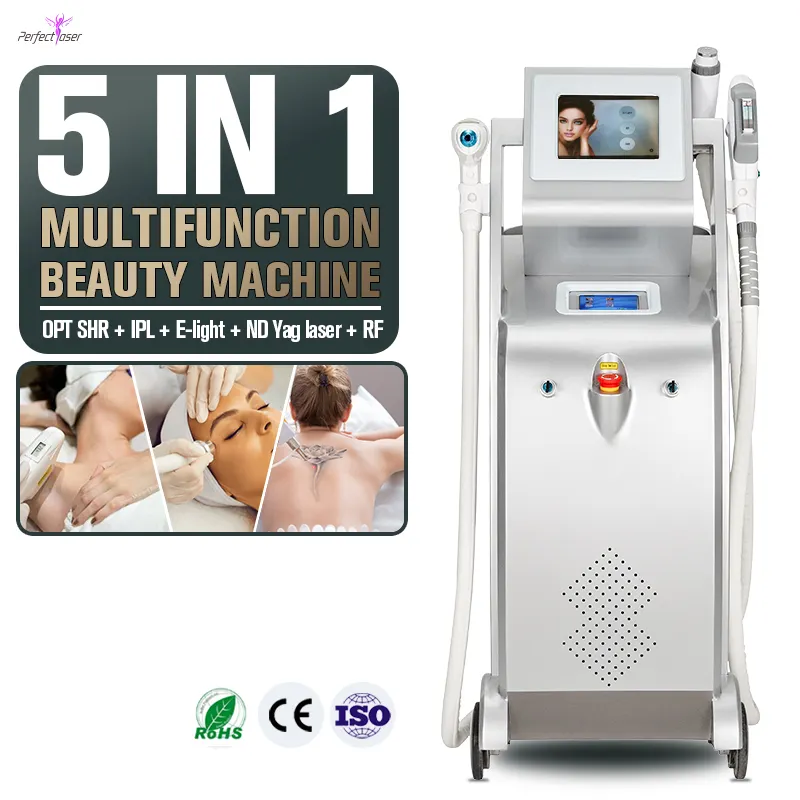 Laser ipl et picoseconde y nd yag pico ipl multifonctionnel 3 en 1 pour le tatouage et l'épilation